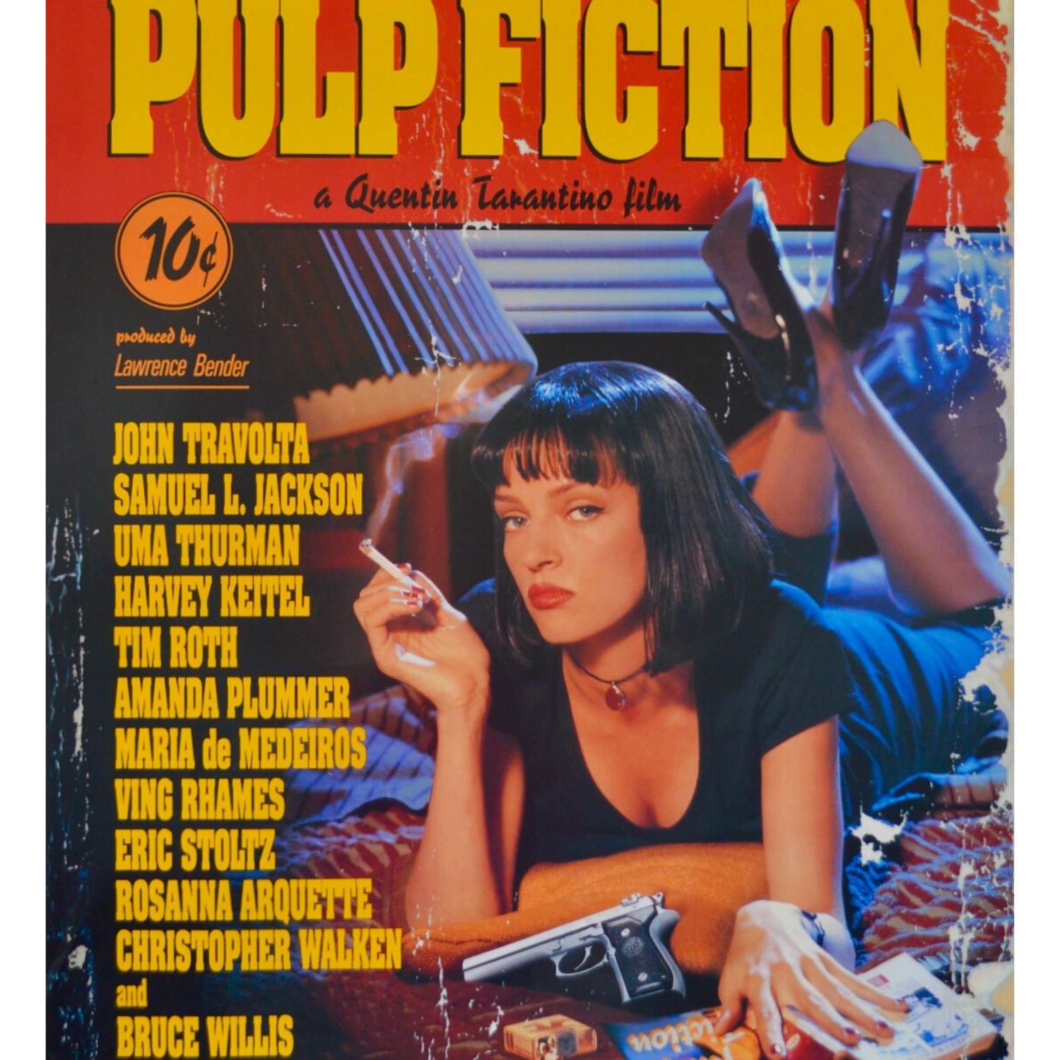 Pulp Fiction 1994 US One Sheet 27 x 40. Original 1st Edition of
